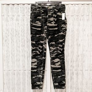 NWT Anthro Pilcro Camo High-Rise Corduroy